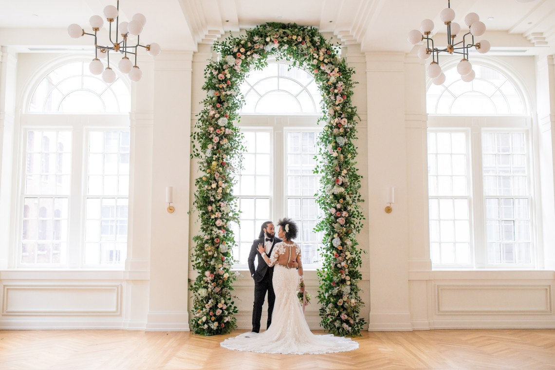 Floral Filled Noelle Hotel Indoor Wedding Inspiration – Krista Joy Photography – Bridal Musings 32