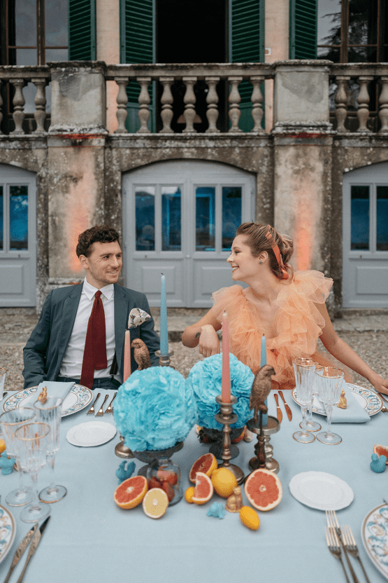 Inspiración para una boda italiana con un vestido de novia de tul melocotón - Editoriale Tenuta Bossi - Santucci Photo - Bridal Reflections 42