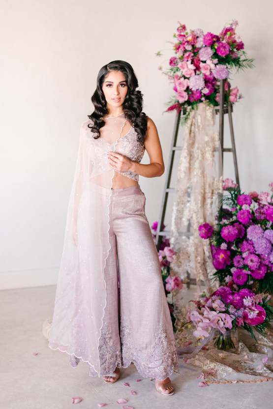 Inspiración para bodas de lujo en púrpura lavanda del sur de Asia - Eventos Inxviii - Películas y fotos de Lula King - Reflexiones de bodas 10