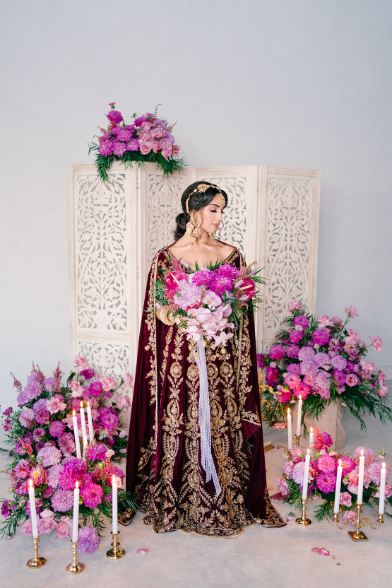 Inspiración para bodas de lujo en púrpura lavanda del sur de Asia - Eventos Inxviii - Películas y fotos de Lula King - Reflexiones de bodas 27