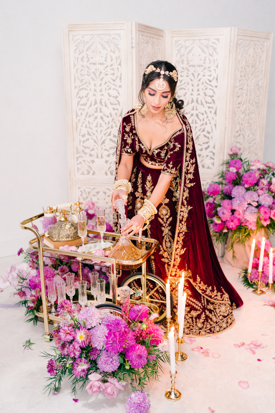 Lujosa inspiración para bodas en el sur de Asia lavanda púrpura - Eventos Inxviii - Películas y fotos de Lula King - Reflexiones de bodas 32