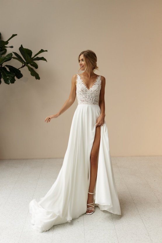 Modern 2022 Wedding Dresses You Can Dance In – Mila Bridal – Bridal Musings – Shelby 2