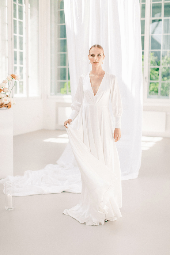 Artistic and Modern All White Wedding Design – DIE PULVERFABRIK ROTTWEIL – EWIGMEIN – Bridal Musings 12