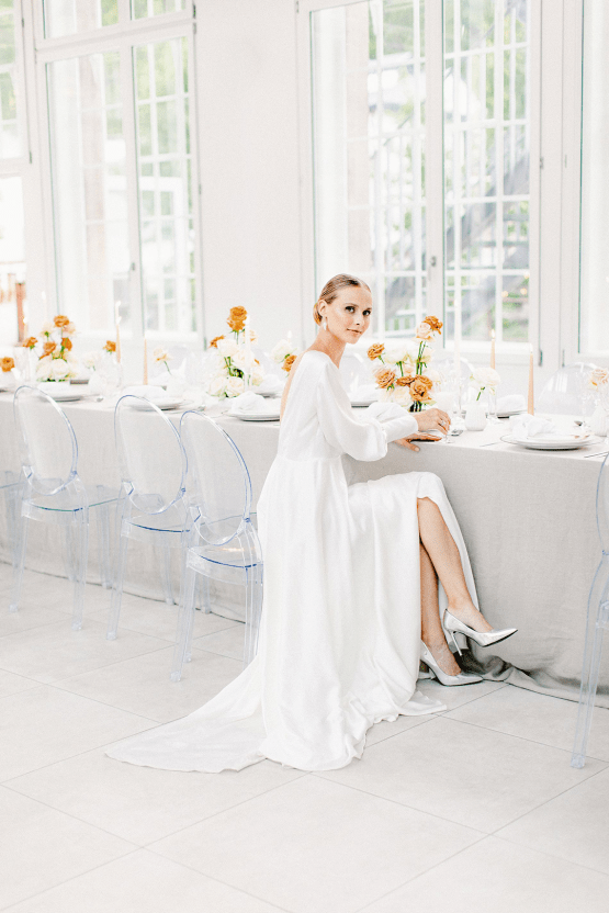Artistic and Modern All White Wedding Design – DIE PULVERFABRIK ROTTWEIL – EWIGMEIN – Bridal Musings 30