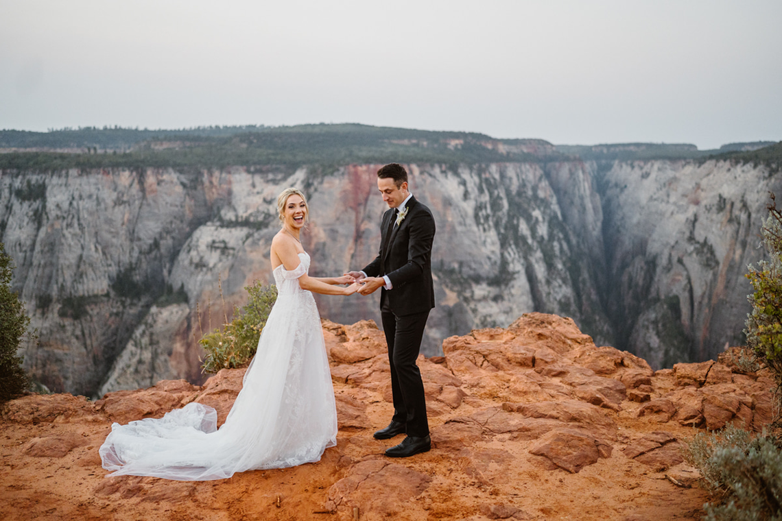 Adventurous Zion National Park Utah Elopement – Vows and Peaks Photography – Bridal Musings 6