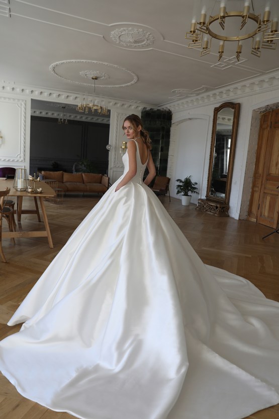 Olivia Bottega Lightweight Comfortable Romantic Wedding Dresses 2022 – Bridal Musings – Classic Mikado Ball Gown Priscilla – 1