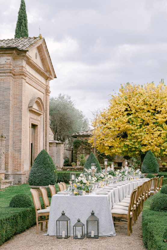 Villa Cetinale Italian Wedding Inspiration Featuring Lemon Decor and Ruffled Wedding Dress – Redamancy Photo and Film – AMV Weddings – Bridal Musings 18