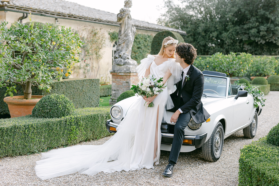 Villa Cetinale Italian Wedding Inspiration Featuring Lemon Decor and Ruffled Wedding Dress – Redamancy Photo and Film – AMV Weddings – Bridal Musings 34