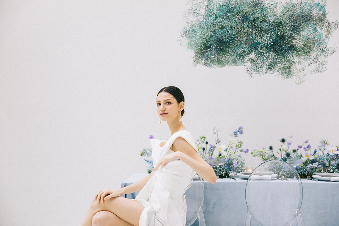 Frosty Blue Modern Seattle Wedding Inspiration – Kelly Kang – Bridal Musings 2