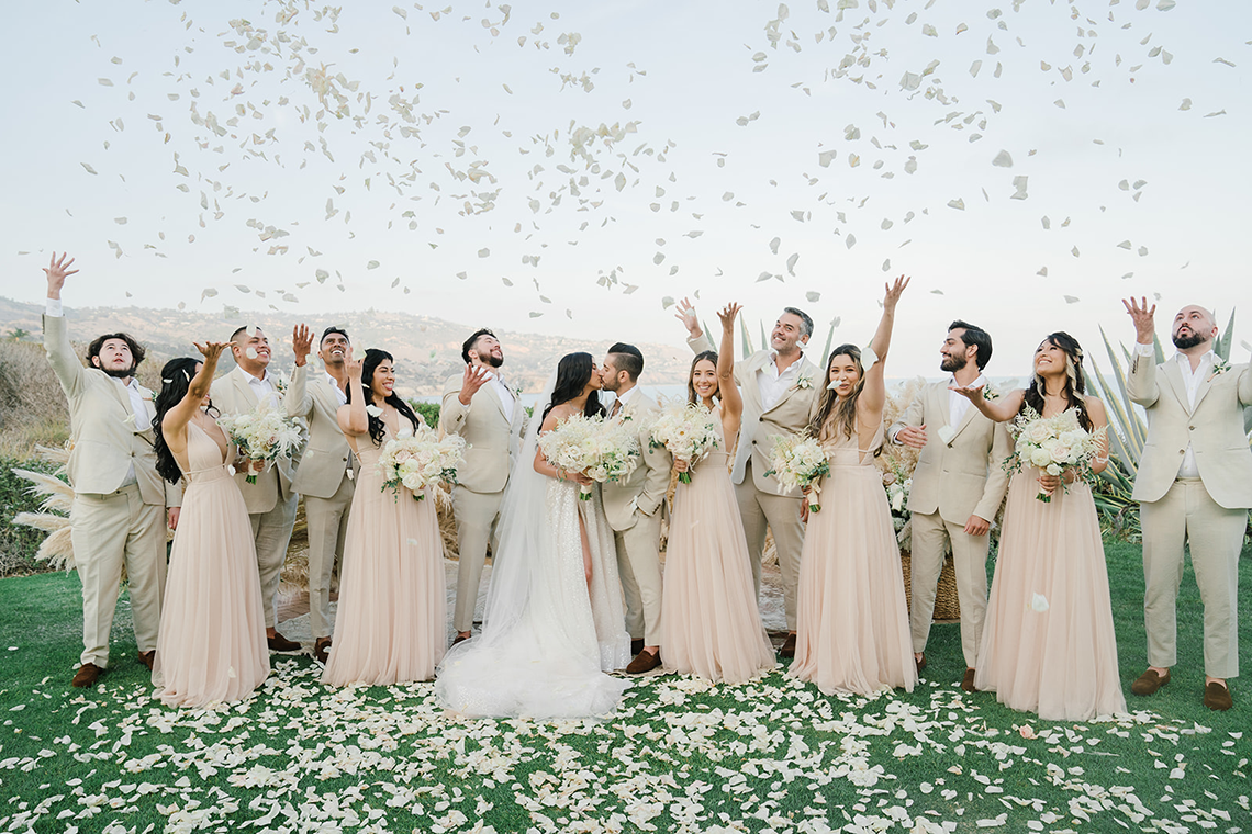 Boho Wedding With Pampas Grass – Netta Benshabu Wedding Dress – Michelle Flores Photography 3