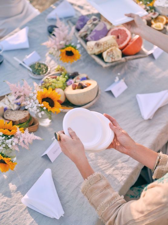 Celebre con estilo con esta mesa de boda compostable - Reutilización - Reflexiones de boda 1