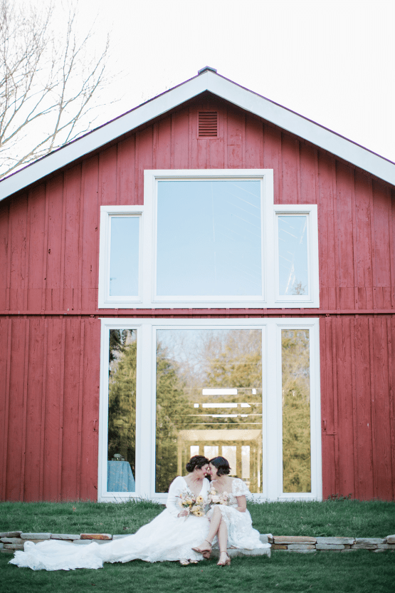 Feminine Same Sex Cottagecore Wedding Inspiration – Cedarmont Farm – Jen Creed 19