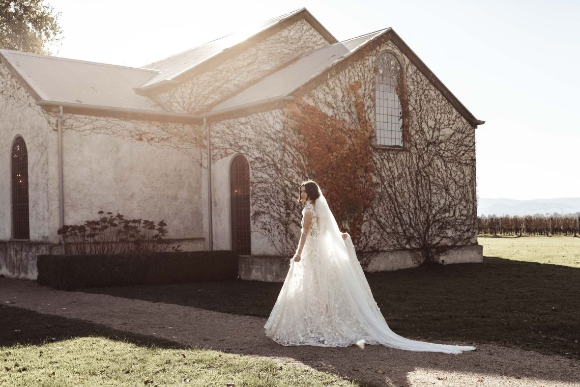 Blake Dress – SAINT Bridal Couture 2023 Romantic Wedding Dresses – Rue De Seine Bridal New Collection with Lovely Bride – Bridal Musings 6
