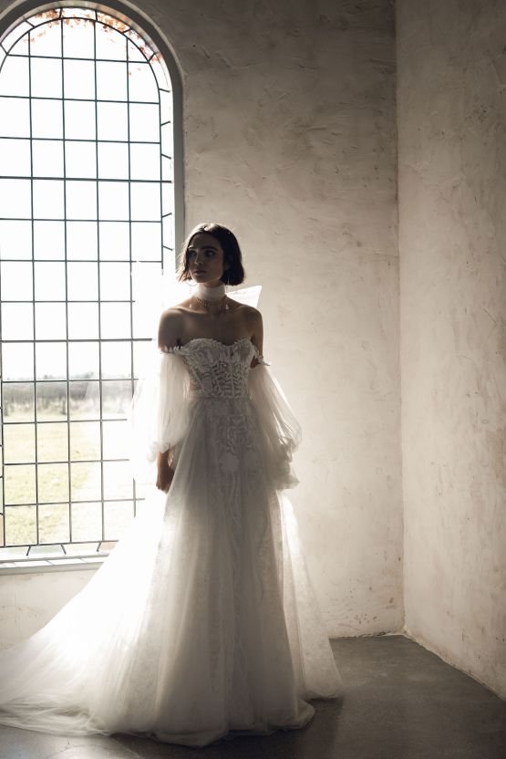 Cole Dress – SAINT Bridal Couture 2023 Romantic Wedding Dresses – Rue De Seine Bridal New Collection with Lovely Bride – Bridal Musings 4
