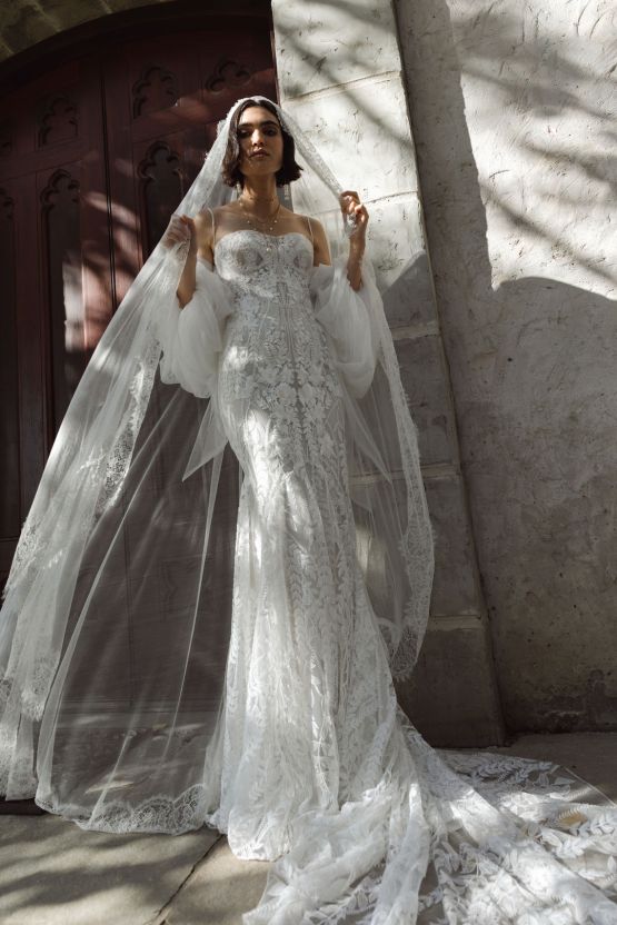 Emmett Dress – SAINT Bridal Couture 2023 Romantic Wedding Dresses – Rue De Seine Bridal New Collection with Lovely Bride – Bridal Musings 3