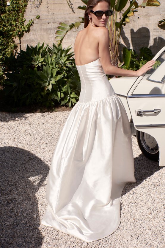 Sexy Modern Silk Wedding Dress Collection for 2023 Brides – The OWN Studio – Bridal Musings – STYLE 054 SILK MIKADO DROP WAIST DRESS THE OWN STUDIO 3